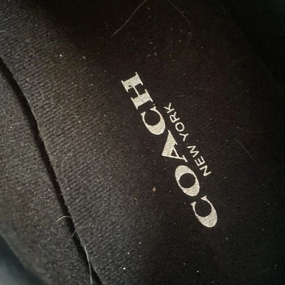 Coach Signature Logo Shoes Black Size 6
